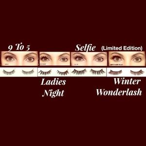 Tori Belle magnetic lashes and eyeliner.